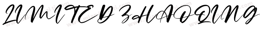 LIMITED ZHAOQING字体转换